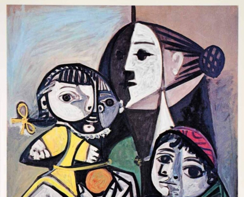 Mãe com crianças e laranjas”, Picasso, 1951